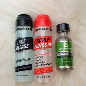 Lace release,  scalp protector,  strong hold adhesive